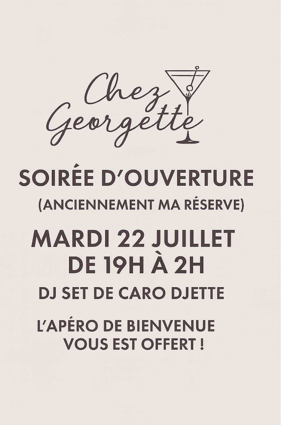 Invitation chez Georgette